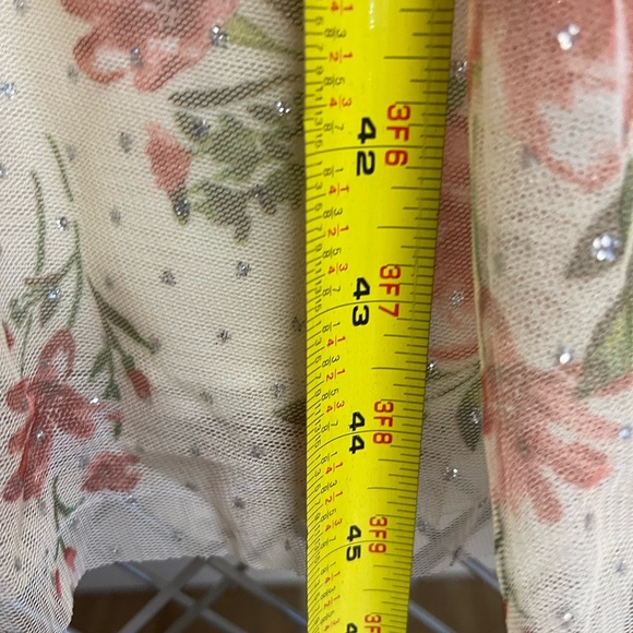 City Studio Juniors Brand Floral Empire waist Size 9 Regular price $120 - Picture 3 of 8